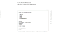 Desktop Screenshot of gossweiler.ch