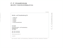 Tablet Screenshot of gossweiler.ch